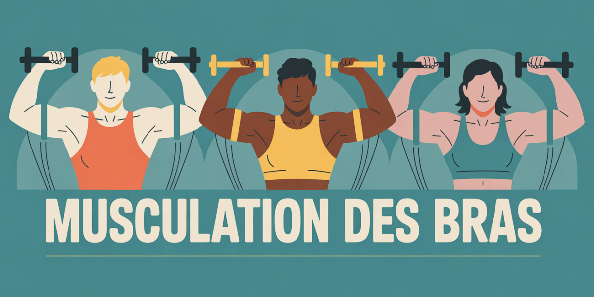 musculation des bras illustration silhouettes hommes femmes avec haltères