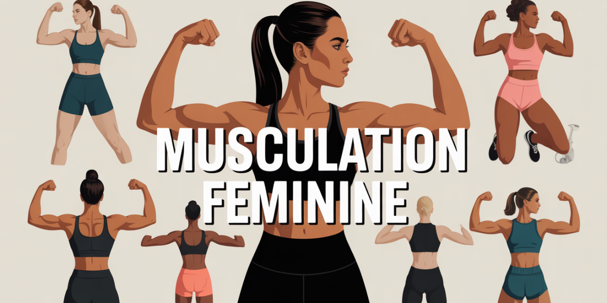 musculation feminine silhouettes sportives avec haltères et elastique