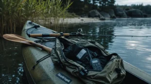 Peche en kayak : sécurité, kayak de pêche au calme près des roselières