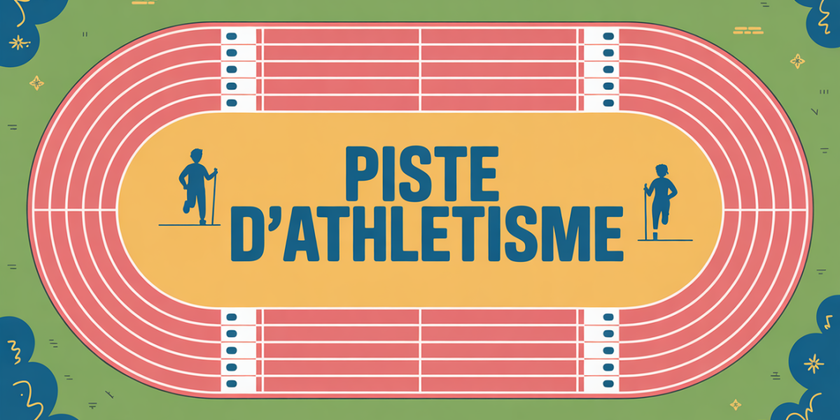 vue ovale piste d athletisme 8 couloirs silhouettes
