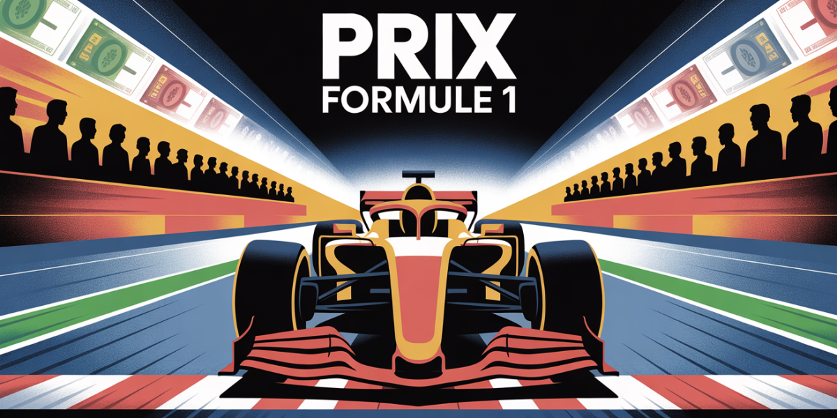 illustration prix formule 1 circuit spectateurs