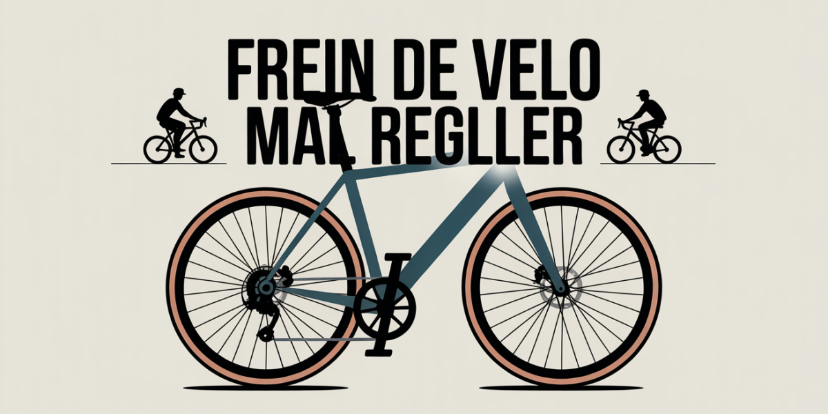 Illustration réglage frein vélo de côté