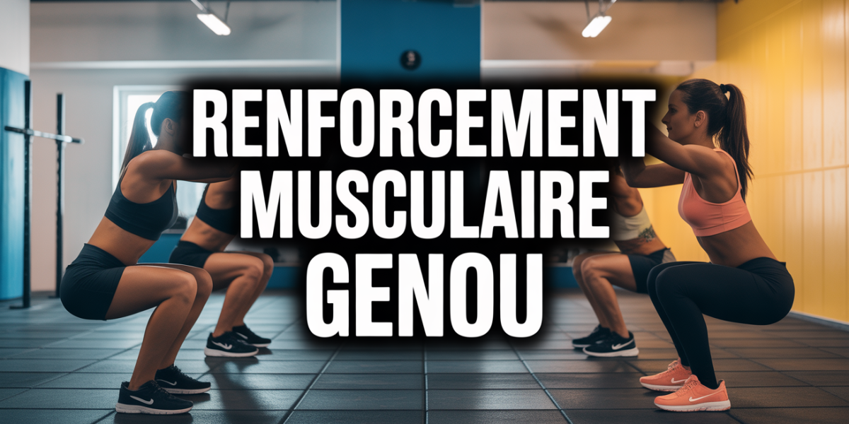 Salle de sport dynamique squats renforcement genou