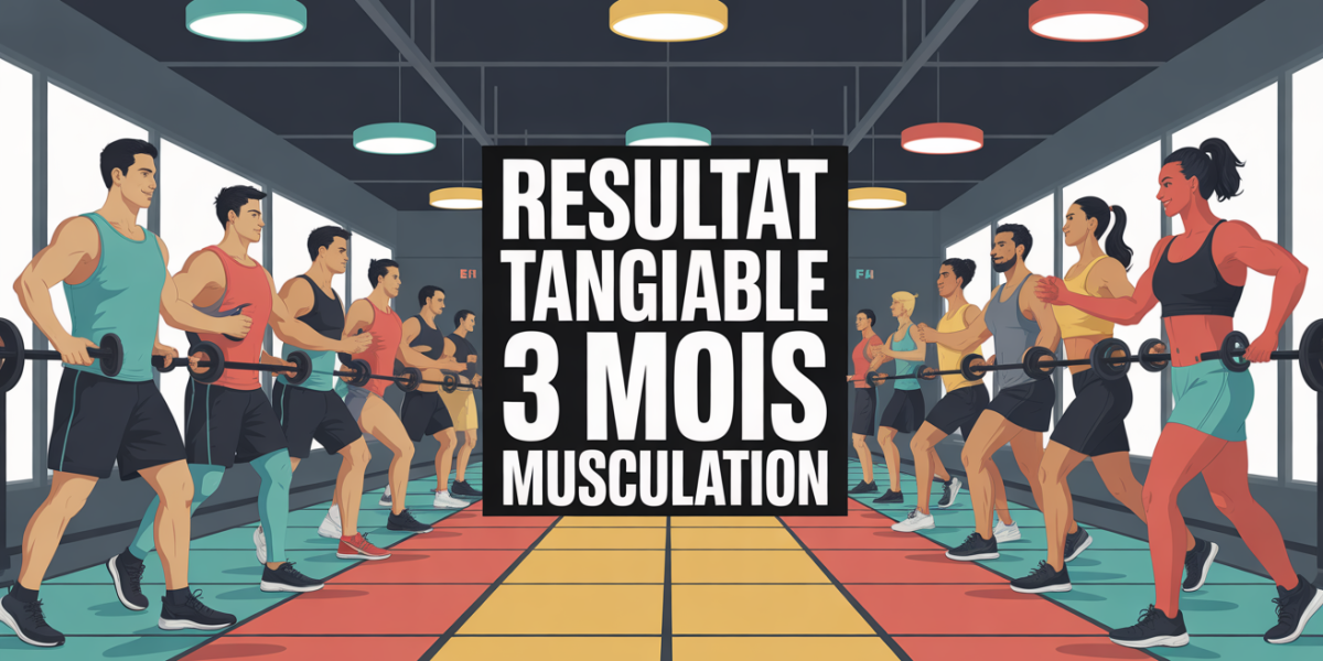 groupe hommes femmes s entrainant salle resultat tangible 3 mois musculation