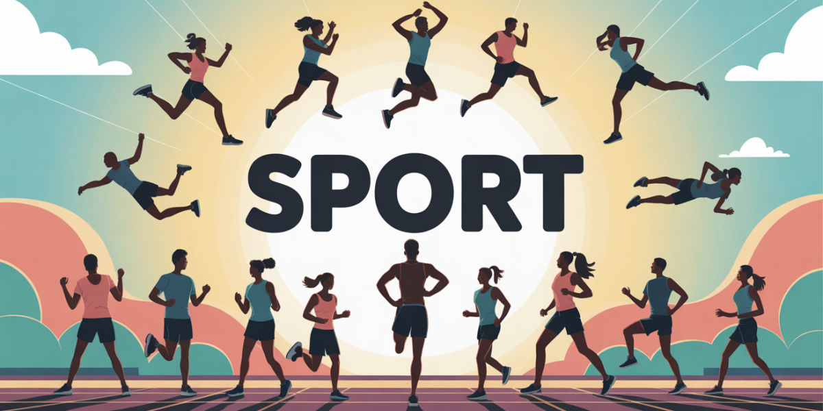 Routine sportive quotidienne silhouettes sportives