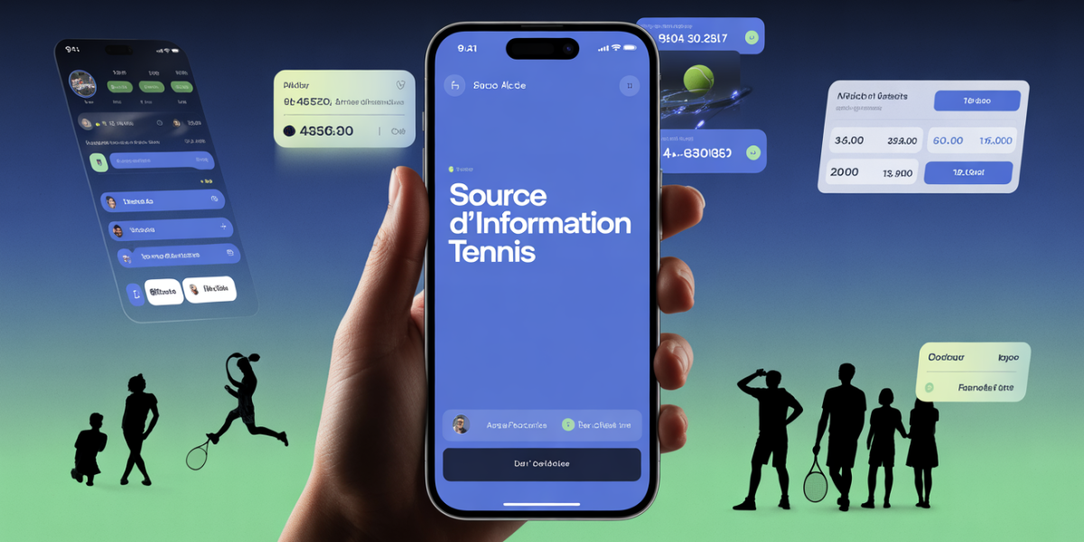 application fft source d information tennis smartphone