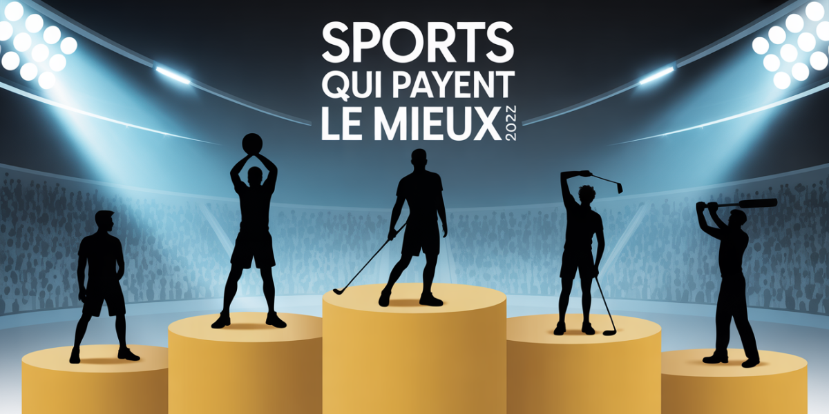 Fresque podium silhouettes sports qui payent le mieux 2025