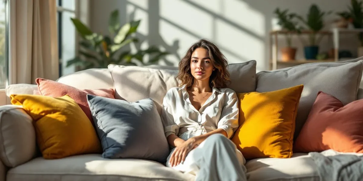 tendances 2025 : intérieur moderne avec décoration naturelle et tenue stylée