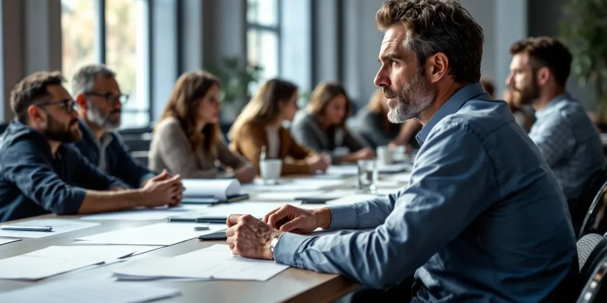 entrepreneuriat : illustration d'un entrepreneur au travail sur ses projets