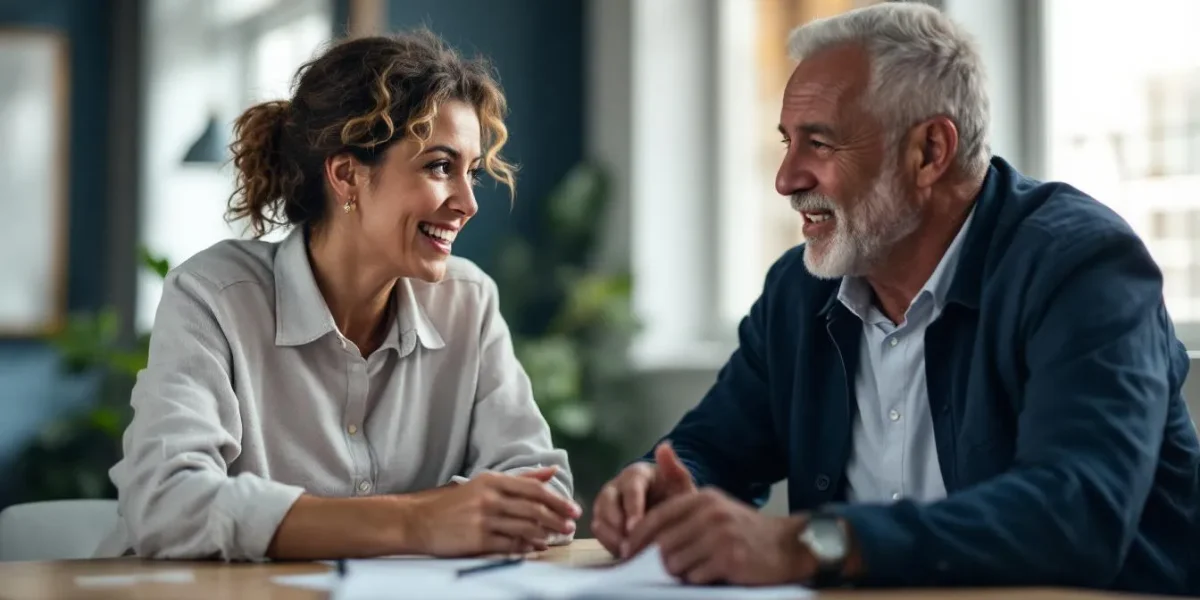 conflit association : deux personnes d'une association discutant pour résoudre un désaccord