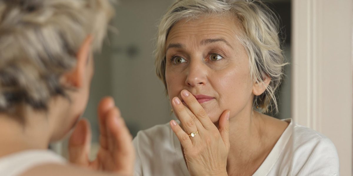 thyroïde : illustration d'une glande thyroïde avec annotation de symptômes