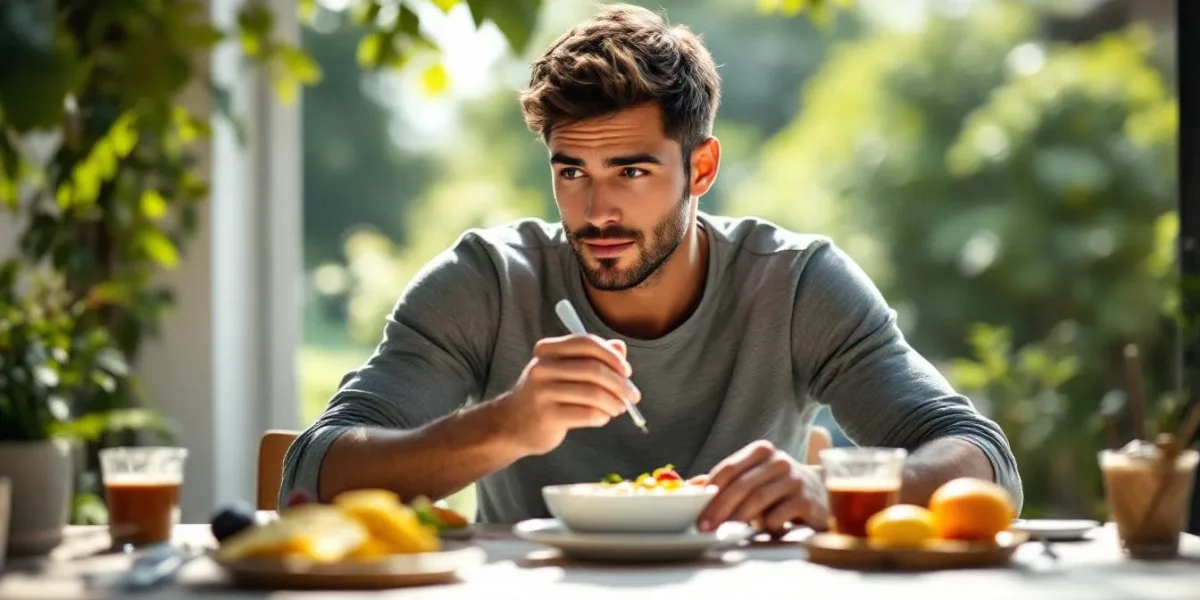 petit déjeuner prise de masse : bol de petit déjeuner protéiné avec fruits et flocons d'avoine