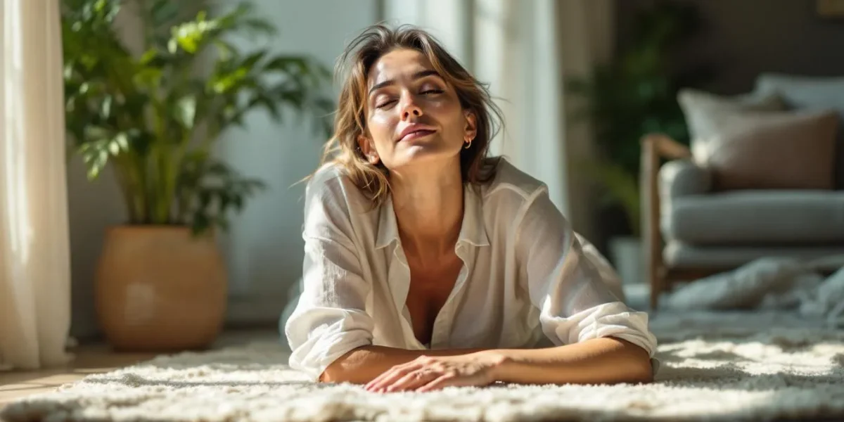 Munz Floor : personne en train de pratiquer des mouvements lents pour améliorer la mobilité