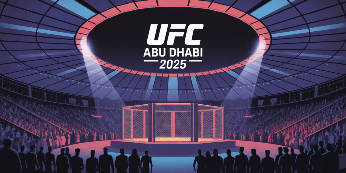 arene UFC Abu Dhabi 2025 stylisee lumiere foule
